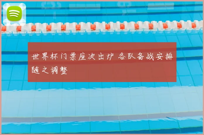 世界杯门票座次出炉 各队备战安排随之调整