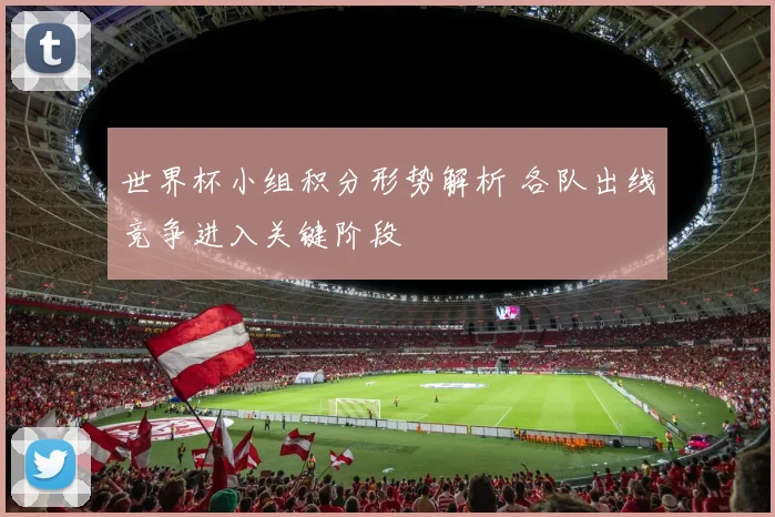 世界杯小组积分形势解析 各队出线竞争进入关键阶段